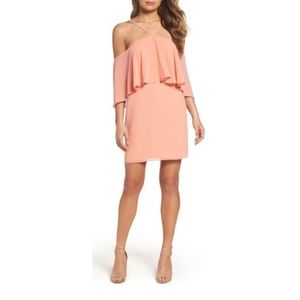 Ali + Jay Peach Bougainville Flowy Dress